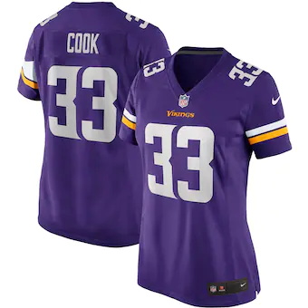 womens nike dalvin cook purple minnesota vikings player gam